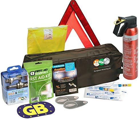 EUROPEAN TRAVEL KIT WITH FRENCH BREATHALYZER KITS &amp; FREE TRAVEL GUIDE