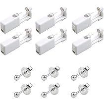 Kit Piercing Per Orecchi - 8 Pistole Monouso Con Orecchini Sterili, Per Uso Domestico Sicuro - Foto 10