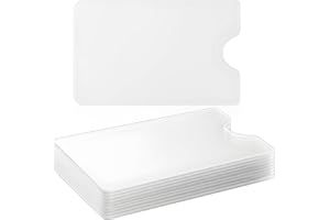 Keratobleem 10 x Scheckkartenhülle, Blocker Hartplastik Schutzhülle,Kartenschutzhülle für Kreditkarten Ausweis transparent - Sichere Kartenhülle und EC Karten Bankkarten