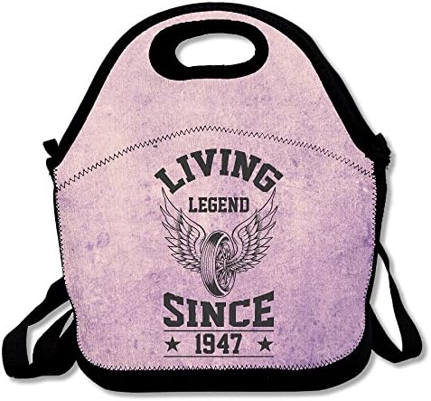 Living LEGEND Since 1947 Motorcycle Lunch Bag Adjustable Strap