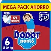 Dodot Pants Size 6 (15+ kg), Mega Pack 148 Baby Diaper Brief