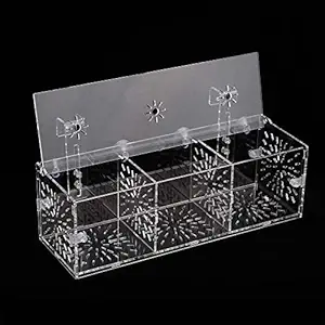 Fish Breeding Incubator, Non-Toxic Fish Incubator Box Fish Tank Stable with Isolation Board for Breeding for Isolation(30CM*10CM*10CM)