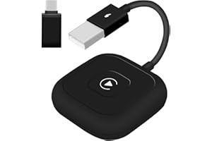 LEIFTSNE Wireless CarPlay Adapter,5GHz CarPlay Wireless Adapter Dongle für iPhone iOS 10+ Konvertieren Werkseitig Verkabeltem CarPlay zu Wireless, Automatische Verbindung