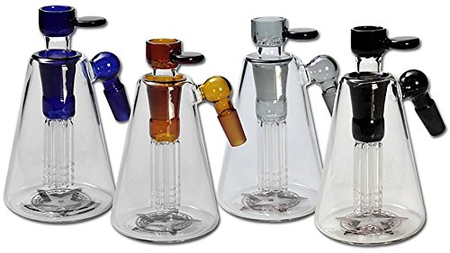 ‚Blaze? Vorkühler 6-Arm Perkolator mit Kopf, Gewicht: 0,21 kg, Höhe: 105mm, Ansatz: 45°, Schliff: NS 14/19 (14,5mm/18,8mm), Zubehör: Kopf NS 19, Adapter NS 19/14, Form: Pyramide, Farbe: grau/titan - 4