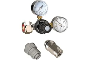 Neues Wasser Group CO2 Druckminderer für Mehrwegflaschen inkl. Connector geeignet für Quooker Cube