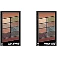 Wet n Wild, Color Icon 10 Pan Palette, Eyeshadow Palette with 10 Bright and Matte Eyeshadow Colors for the Day and Night, Long-lasting and Easy-to-blend Formula, Comfort Zone (Pack of 2)