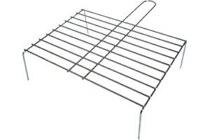 EDM Parrilla con patas para la barbacoa - Zinc - 45x35 cm