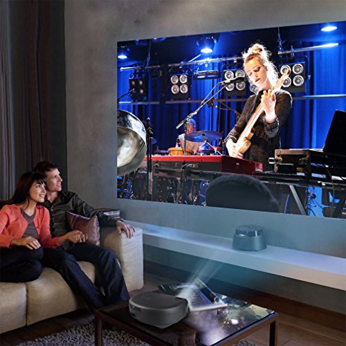 Portable Projector, LESHP 1080P LCD Projector 3200 Lumens with 2 x HDMI/2 x USB/VGA/AV/AUDIO for Home Cinema Theater,Video Games,Movie Night,Family Videos and Pictures