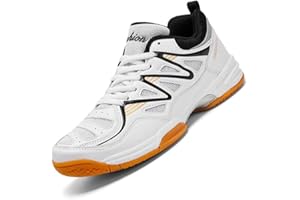 BRKVALIT Hommes Running Baskets Chaussures de Sport Antidérapantes Anti-Usure Chaussures de Tennis Badminton Chaussures Trainers