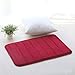 Produktbild Bad Teppich Weiche Luxus rutschfeste Memory Foam Bad-Teppiche Bad Decor für Wohnzimmer Küche Schlafzimmer, Polyester, rot, 80x50cm