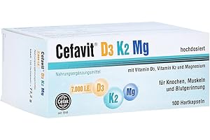 CEFAK KG Cefavit D3 K2 Mg 7.000 I.E. Hartkapseln