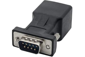 YIOVVOM Adaptateur de câble réseau Ethernet RJ45 DB9 RS232 mâle vers RJ45 femelle
