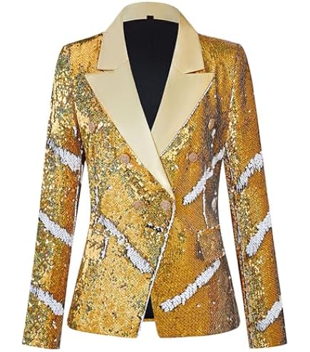 Giacca Di Paillettes Giacca Glitterata Da Donna, Elegante, Corta