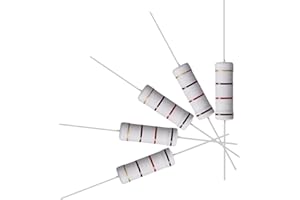 sourcing map 10 uds 5W 5 vatios Resistencias de película de óxido metálico de cable axial de 120 Ohm ±5% de tolerancia
