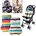 Vicky Store 1 pc Cute Waterproof Cushion Padding Liner Seat Pad Rainbow For Baby Stroller Pram Random colour