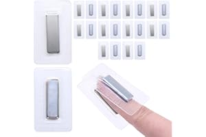 Jamsinmu Magneti nascosti per cucire pulsanti magnetici invisibili cucite in blocco magnetico in PVC per tessuto da cucire, tende, borse di abbigliamento Silver-F3010