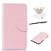 Produktbild Microsoft Lumia 650 Hülle, Nokia N650 Schutzhülle Leder Hülle, Alfort 3 in 1 Flip Wallet Fashion Design Dual Use Falten Premium PU Leder Tasche Case Cover Folio Mappen Kasten Abdeckung für Microsoft Lumia 650 / Nokia N650 5.0" Smartphone Funktion Unterstützte Telefone ( Rosa ) + Netter Staub Stecker + Alfort Schwarz Stylus Pen