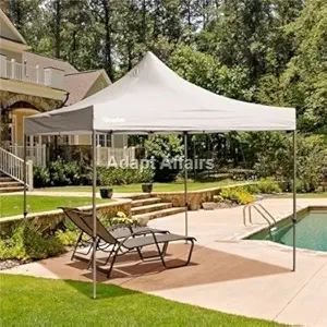 Invezo 10 x 10 ft / 3 x 3 mtr Gazebo Canopy Tent (24 kgs White) with Cover Bag - 2 mins Installation