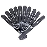 MAKARTT® 10pcs/ pack Professional Nail Files Washable Double Sided Emery Board 120/240 Grit Nail Buffering Files (120/240 Grit)