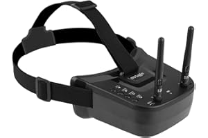 ARCHUU Gafas de Video para Drones Ligeros FPV VR SwagDrone de 3 Pulgadas con Pantalla de 480 * 320 5.8G 40 Canales Mini Gafas FPV Batería incorporada de 3.7V 1200mAh para FPV Racing Drone