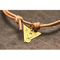 LederArmband Gravur Dreieck Infinity personalisiert Freundschaftsarmband