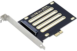 xiwai PCI Express 4.0 X1 Lane to U.2 U.3 Kit SFF-8639 Adaptador de host para placa base PM1735 NVMe PCIe SSD