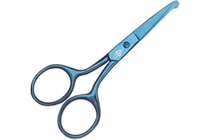 The Bluebeards Revenge Forbici per Barba e Moustache in Blu Metallico