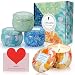 Produktbild LA BELLEFÉE Duftkerzen Set 100% Sojawachs Kerzen Vier Jahreszeiten Aromatherapie Geschenkset für Hochzeiten, Party und Weihnachten (4 x 160g)