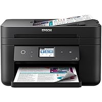 Epson WorkForce WF-2860DWF Tintenstrahl-Multifunktionsger&auml;t Drucker (Scannen, Kopieren, Faxen, ADF, WiFi, Ethernet, NFC, Duplex, Einzelpatronen, DIN A4) schwarz