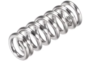 TOP-VIGOR 10Pcs Compression Spring, 6mm OD,1mm Wire Size,15mm Free Length Dual Extended Durable Dual Hook Tension Spring for Furniture Screen Doors Repair Projects