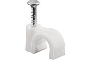 Goobay 17078 Cable clip white - max. cable diameter: 6.0 mm