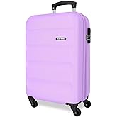 Roll Road Flex Maleta de Cabina Morado 35x55x20 cms Rígida ABS Cierre de combinación Lateral 33L 2,78 kgs 4 Ruedas Dobles Equ