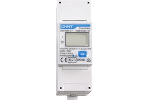 LIVE4 FUTURE CHINT DTSU666 Gran Medidor LCD AC Carril DIN, Trifásico para Facturación de Electricidad, Sistema Solar PV, Cargador de Vehículo Eléctrico, Certificado MID (DDSU66-CT)