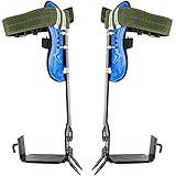 Welltobuy Tree Climbing Spike Set Pole Climbing Spurs Climber Adjustable Lanyard Rope Rescue Belt With Safely Belt 2 Gears For Cutting Trees Cement Pole Tree Climbing Hook
