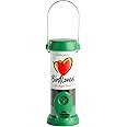 Bird Feeders For Small Birds - Jacobi Jayne® Bird Lovers™ Small Niger Seed Bird Feeder - Hanging Bird Feeder For Niger Seed - 0.5 Litre Capacity. Easy Clean Feeder With Quick Release Perches And Base