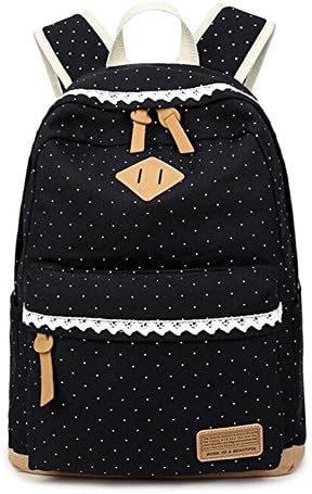 Student Backpack for Teen SCONFID Rucksack Knapsack Day pack Shoulders Bags (Black)