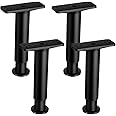Veemoon Adjustable Bed Height Support, 4pcs Heavy Duty Bed Frame Center Support Furniture Plastic Leg Bracket Replacement Retractable Sofa Feet for Kingbed Sofa Table Cabinet (5.9""-9.8"")