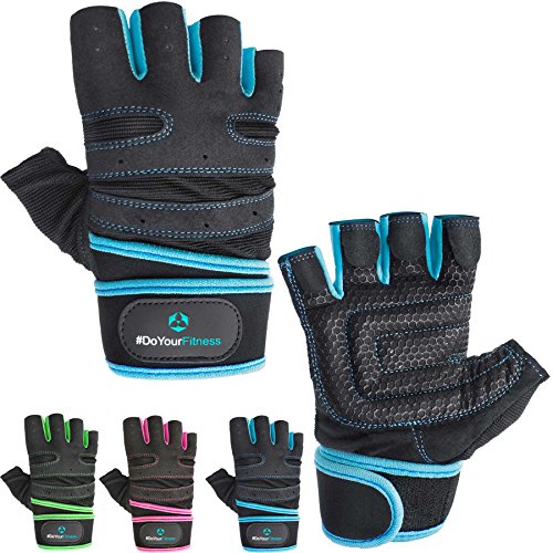 Fitnesshandschuhe »Athena« der ideale Trainingshandschuh für Workout Kraftsport Gewichtheben & Bodybuilding / Größen Small Medium Large / Farben: Schwarz/pink, Schwarz/Grün, Schwarz/Hellblau & Schwarz/Türkis