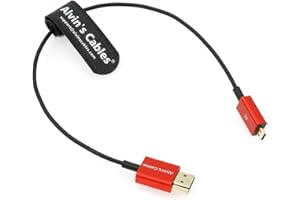Alvin's Cables 8K 2.1 Micro-HDMI do HDMI Kabel Ultra-Thin 48Gbps High-Speed dla Atomos-Ninja-V 4K-60P Record dla Canon-R5C|R5|R6 dla Sony a7R a7 IV Cameras