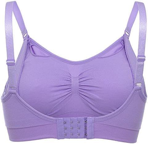 JUNLAN Womens Maternity nursing bras sleep padded wireless for breastfeeding