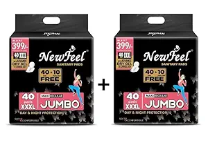 Pretty soul SANITARY PADS XXXL New Feel Cottony Non Irritation Ultra Anti Bacterial Jumbo Sanitary Napkins for Women & Girls (PACK Of 100 PADS)