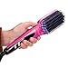 ACEVIVI Digital Anti Static Ceramic Hair Straightener Heating Detangling Hair Brush Paddle Brush For Faster Straightening Styling(Pink)