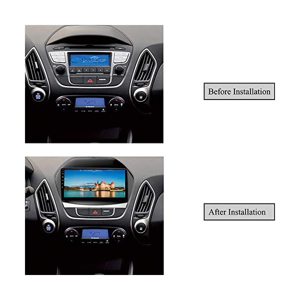 XISEDO 1 Din 9 Zoll Android 9.0 Autoradio 8 Core RAM 4G ROM 64G In-Dash Car Radio Multitouch-Bildschirm Autonavigation für Hyundai IX35 (2010-2014) – Bild 3