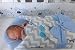 The Gorgeous 1 Baby swaddle blanket 0-4 months (Elephant, Blue)
