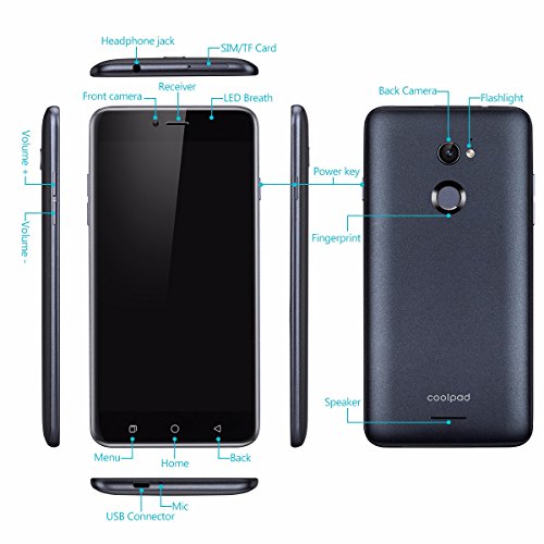 Coolpad Torino(R108)- 4G Smartphone Libre (Android 5.1, 5.5