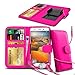 Produktbild N4U ONLINE - Clip Kunstleder Hülle Tasche & Kopfhörer für Samsung Galaxy S5 Mini Rosa