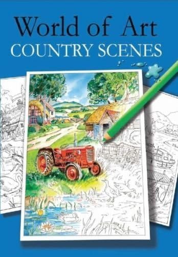 Adult Colouring Books World of Art Hobby Therapy Relaxing A4 Drawing Scenes