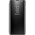 Case for Samsung Galaxy S10 Flip Case Cover Stand Clear View Cover Flip Case (Black)
