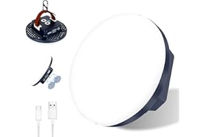 IODOO Linterna LED Recargable 2500LM, Linternas 15600mAh/ IP65 Impermeable 60W Linternas/ 3 Modos/Correa y Adaptador Incluido, Ideal para Camping, Ciclismo