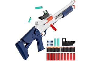 DART ARMOURY Toy Shotgun Soft Bullet Foam Dart Toy Gun Blaster Shell Ejecting with Accessories Gift for Boys Outdoor Games